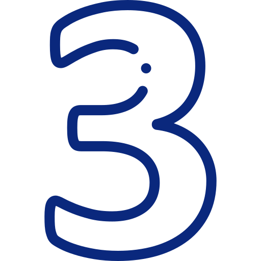 Icon of the number three